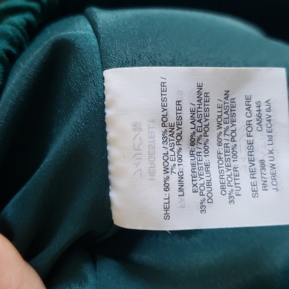 J.Crew ruffle mini skirt in emerald green - Picture 8 of 8